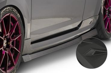 CSR Seitenschweller mit ABE für Ford Focus MK2 ST / Sport SS478-M Carbon Look matt strukturiert (keine Lackierung erforderlich)