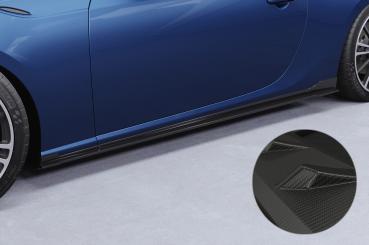 CSR Seitenschweller mit ABE für Toyota GT86 (ZN6) SS482-M Carbon Look matt strukturiert (keine Lackierung erforderlich)