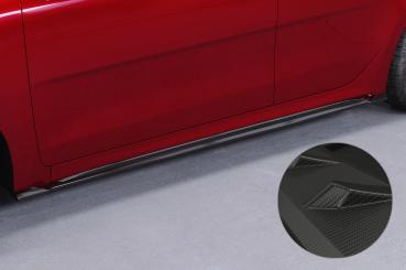 CSR Seitenschweller mit ABE für Kia Rio (YB) SS485-M Carbon Look matt strukturiert (keine Lackierung erforderlich)
