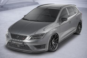 CSR Seitenschweller mit ABE für Seat Leon 3 (Typ 5F) Cupra/FR SS488-L Lackierung erforderlich (schwarz matt)