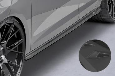 CSR Seitenschweller mit ABE für Seat Leon 3 (Typ 5F) Cupra/FR SS488-L Lackierung erforderlich (schwarz matt)