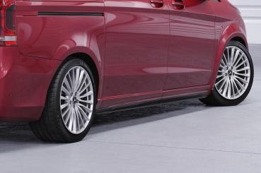 CSR Seitenschweller mit ABE für Mercedes-Benz V-Klasse 447 AMG-Line SS491-C Carbon Look Hochglanz (keine Lackierung erforderlich)