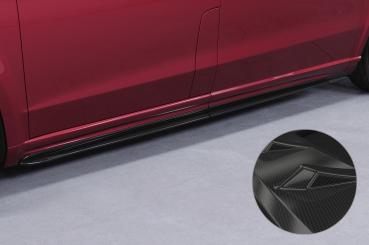 CSR Seitenschweller mit ABE für Mercedes-Benz V-Klasse 447 AMG-Line SS491-C Carbon Look Hochglanz (keine Lackierung erforderlich)