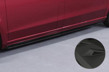CSR Seitenschweller mit ABE für Mercedes-Benz V-Klasse 447 AMG-Line SS491-M Carbon Look matt strukturiert (keine Lackierung erforderlich)