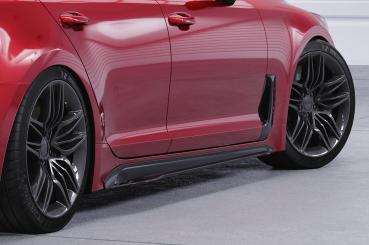 CSR Seitenschweller mit ABE für Kia Stinger GT SS509-L Lackierung erforderlich (schwarz matt)