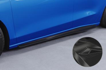 CSR Seitenschweller mit ABE für Ford Focus MK4 Turnier ST/ST-Line SS519-C Carbon Look Hochglanz (keine Lackierung erforderlich)