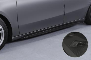 CSR Seitenschweller mit ABE für Mercedes-Benz A-Klasse (W177) SS527-M Carbon Look matt strukturiert (keine Lackierung erforderlich)