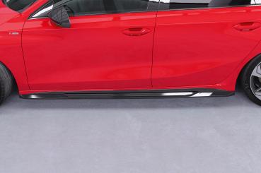 CSR Seitenschweller mit ABE für Audi A3 S-Line / S3 (8Y) SS532-L schwarz matt (Lackierung erforderlich)