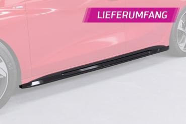 CSR Seitenschweller mit ABE für Audi A3 S-Line / S3 (8Y) SS532-L schwarz matt (Lackierung erforderlich)