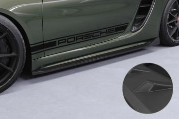 CSR Seitenschweller mit ABE für Porsche 718 Boxster / Cayman (Typ 982) SS533-L Lackierung erforderlich (schwarz matt)