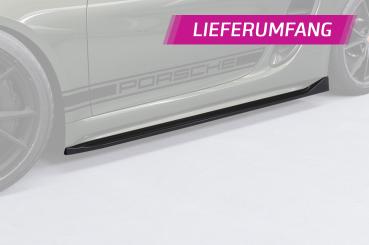 CSR Seitenschweller mit ABE für Porsche 718 Boxster / Cayman (Typ 982) SS533-C Carbon Look glänzend (keine Lackierung erforderlich)