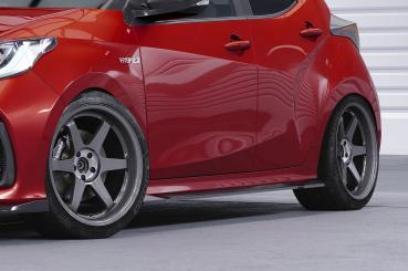CSR Seitenschweller mit ABE für Toyota Yaris 4 (XP21) SS534-S schwarz matt strukturiert (keine Lackierung erforderlich)