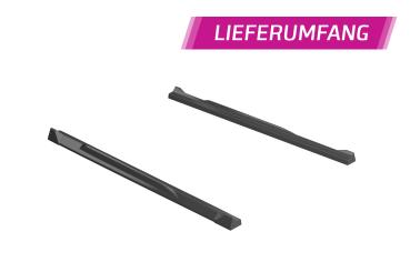 CSR Seitenschweller mit ABE für Hyundai Bayon SS540-L schwarz matt (Lackierung erforderlich)