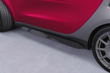 CSR Seitenschweller mit ABE für Smart Fortwo 453 SS543-L schwarz matt (Lackierung erforderlich)