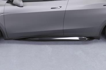 CSR Seitenschweller mit ABE für Tesla Model Y SS545-L Lackierung erforderlich (schwarz matt)