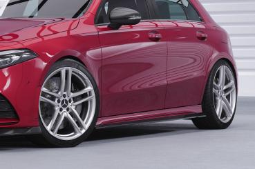 CSR Seitenschweller mit ABE für Mercedes-Benz A-Klasse (W177) AMG/AMG-Line SS547-C Carbon Look Hochglanz (keine Lackierung erforderlich)