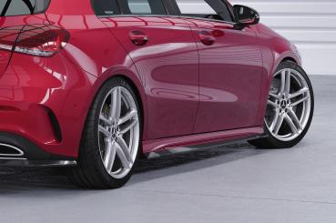 CSR Seitenschweller mit ABE für Mercedes-Benz A-Klasse (W177) AMG/AMG-Line SS547-C Carbon Look Hochglanz (keine Lackierung erforderlich)
