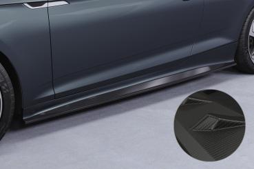 CSR Seitenschweller mit ABE für Audi A5 (F5) Coupe / Cabrio SS548-M Carbon Look matt strukturiert (keine Lackierung erforderlich)