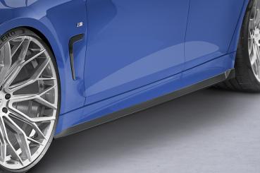 CSR Seitenschweller mit ABE für BMW 4er (F32, F33, F36) SS550-C Carbon Look glänzend (keine Lackierung erforderlich)