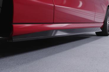 CSR Seitenschweller mit ABE für Mercedes Benz C-Klasse W206 / S206 SS552-S schwarz matt strukturiert (keine Lackierung erforderlich)