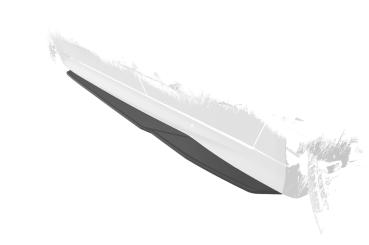 CSR Seitenschweller mit ABE für Ford Mondeo MK5 (BA7) ST-Line SS566-L schwarz matt (Lackierung erforderlich)