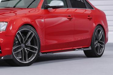 CSR Seitenschweller mit ABE für Audi A4 / S4 B8 (Typ 8K) SS571-L Lackierung erforderlich (schwarz matt)