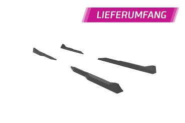 CSR Seitenschweller mit ABE für Audi A4 / S4 B8 (Typ 8K) SS571-L Lackierung erforderlich (schwarz matt)