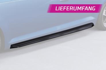 CSR Seitenschweller mit ABE für Audi A4 B9 (Typ 8W) SS572-C Carbon Look glänzend (keine Lackierung erforderlich)