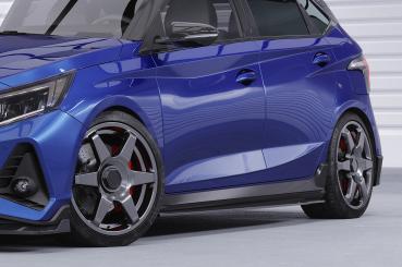 CSR Seitenschweller mit ABE für Hyundai I20 (BC3) N-Line SS574-L schwarz matt (Lackierung erforderlich)
