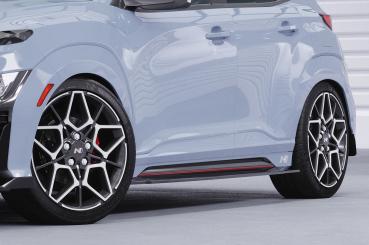 CSR Seitenschweller mit ABE für Hyundai Kona (1.Gen) N/N-Line SS577-S schwarz matt strukturiert (keine Lackierung erforderlich)