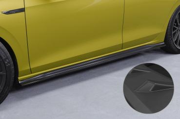CSR Seitenschweller mit ABE für VW Golf 8 GTI, GTD, GTE, R-Line SS585-L Lackierung erforderlich (schwarz matt)