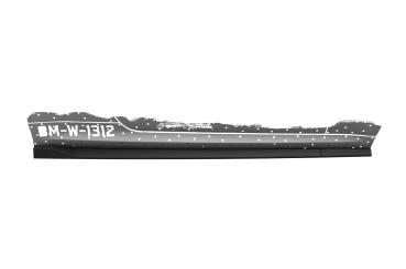 CSR Seitenschweller mit ABE für BMW 6er E63 / E64 SS586-L schwarz matt (Lackierung erforderlich)