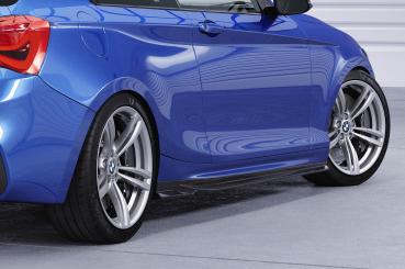 CSR Seitenschweller mit ABE für BMW 1er F21 M-Paket SS592-L schwarz matt (Lackierung erforderlich)