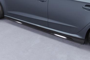 CSR Seitenschweller mit ABE für Audi A3 8V Sportback (kein S / S-Line) SS593-C Carbon Look Hochglanz (keine Lackierung erforderlich)