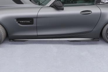 CSR Seitenschweller mit ABE für Mercedes Benz AMG GT (190) SS597-G Glossy schwarz glänzend (keine Lackierung erforderlich)