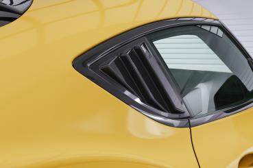 CSR Seitenscheibenblenden mit ABE für Toyota GR Supra (A90) SSB001-S schwarz matt strukturiert (keine Lackierung erforderlich)