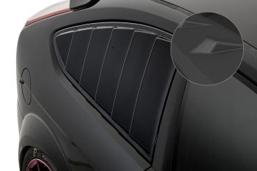 CSR Seitenscheibenblenden mit ABE für Ford Focus MK2 3-Türer SSB002-S schwarz matt strukturiert (keine Lackierung erforderlich)