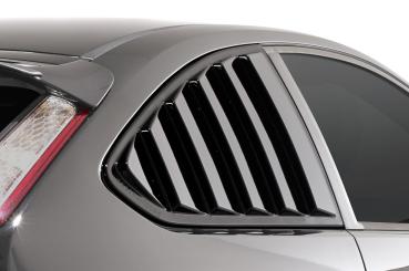 CSR Seitenscheibenblenden mit ABE für Ford Focus MK2 3-Türer SSB002-M Carbon Look matt strukturiert (keine Lackierung erforderlich)