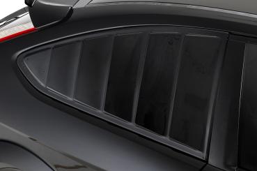 CSR Seitenscheibenblenden mit ABE für Ford Focus MK2 3-Türer SSB002-M Carbon Look matt strukturiert (keine Lackierung erforderlich)