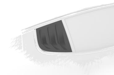 CSR Seitenscheibenblenden mit ABE für Kia Stinger GT SSB008-C Carbon Look glänzend (keine Lackierung erforderlich)