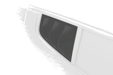 CSR Seitenscheibenblenden mit ABE für Kia Stinger GT SSB008-C Carbon Look glänzend (keine Lackierung erforderlich)
