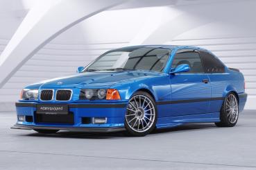 CSR Seitenscheibenblenden mit ABE für BMW 3er E36 Coupe SSB010-L schwarz matt (Lackierung erforderlich)