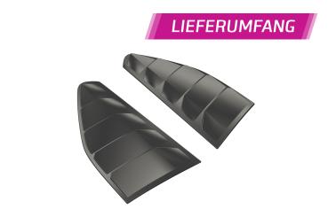 CSR Seitenscheibenblenden mit ABE für BMW 3er E36 Coupe SSB010-L schwarz matt (Lackierung erforderlich)