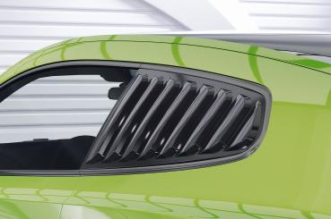 CSR Seitenscheibenblenden mit ABE für VW Scirocco 3 (Typ 13) SSB011-L schwarz matt (Lackierung erforderlich)