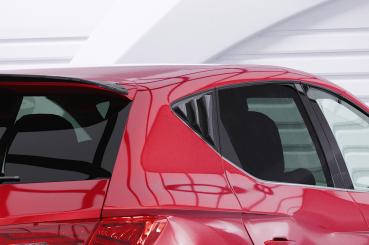 CSR Seitenscheibenblenden mit ABE für Seat Leon 3 (Typ 5F) 5-Türer SSB015-L Lackierung erforderlich (schwarz matt)