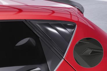 CSR Seitenscheibenblenden mit ABE für Seat Leon 3 (Typ 5F) 5-Türer SSB015-M Carbon Look matt strukturiert (keine Lackierung erforderlich)