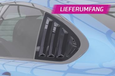 CSR Seitenscheibenblenden mit ABE für BMW 4er F36 Gran Coupe SSB017-L Lackierung erforderlich (schwarz matt)