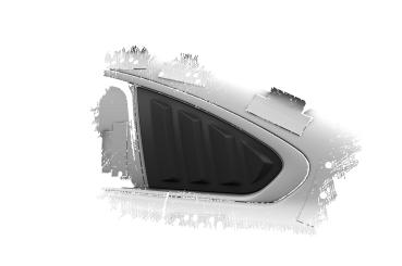 CSR Seitenscheibenblenden mit ABE für BMW 4er F36 Gran Coupe SSB017-L Lackierung erforderlich (schwarz matt)