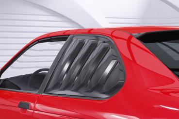 CSR Seitenscheibenblenden mit ABE für BMW 3er E36 Compact SSB020-C Carbon Look Hochglanz (keine Lackierung erforderlich)