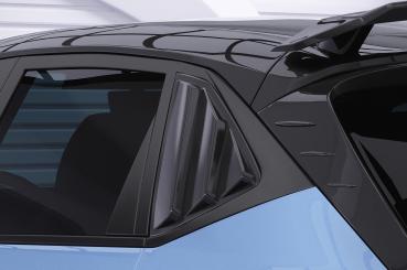 CSR Seitenscheibenblenden mit ABE für Hyundai I20 (BC3) SSB030-L schwarz matt (Lackierung erforderlich)